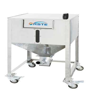Plastic Pellet Stainless Steel Storage Tank Silos Customized With Suction Box